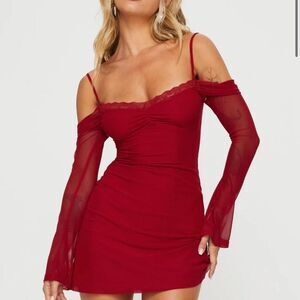 Princess-polly Women's Red Dress